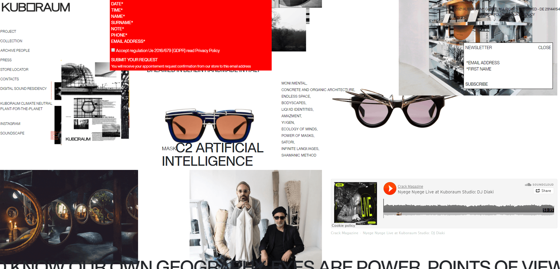 Kuboraum官网-德国设计意大利手工打造眼镜品牌kuboraum